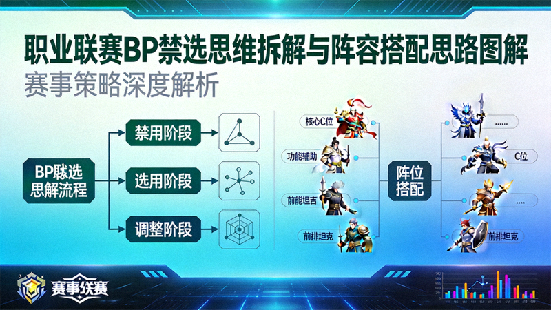 赛事策略分析封面 - 职业联赛BP禁选思维拆解与阵容搭配思路图解